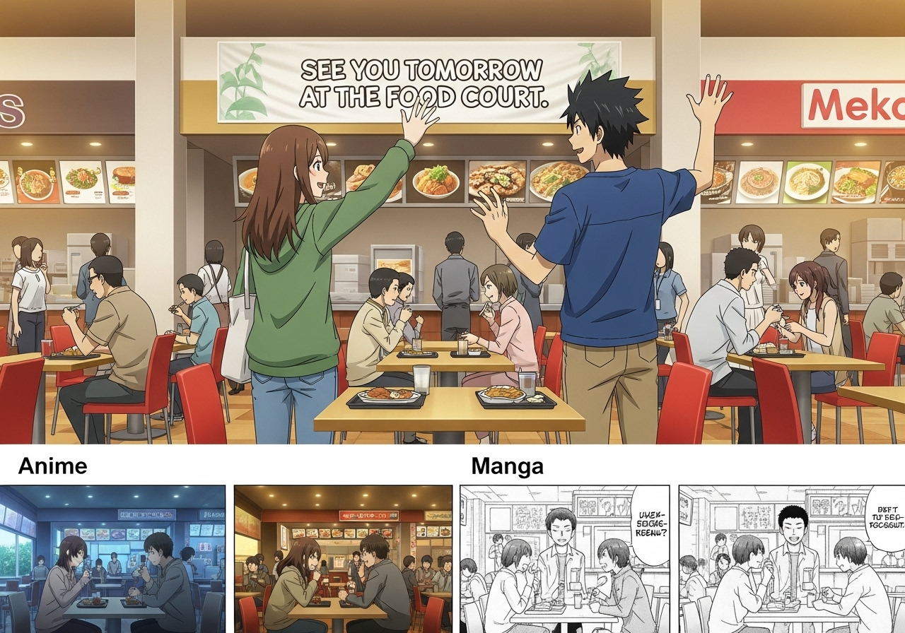 『フードコートで、また明日。』最終回展開と漫画版との違いを考察！