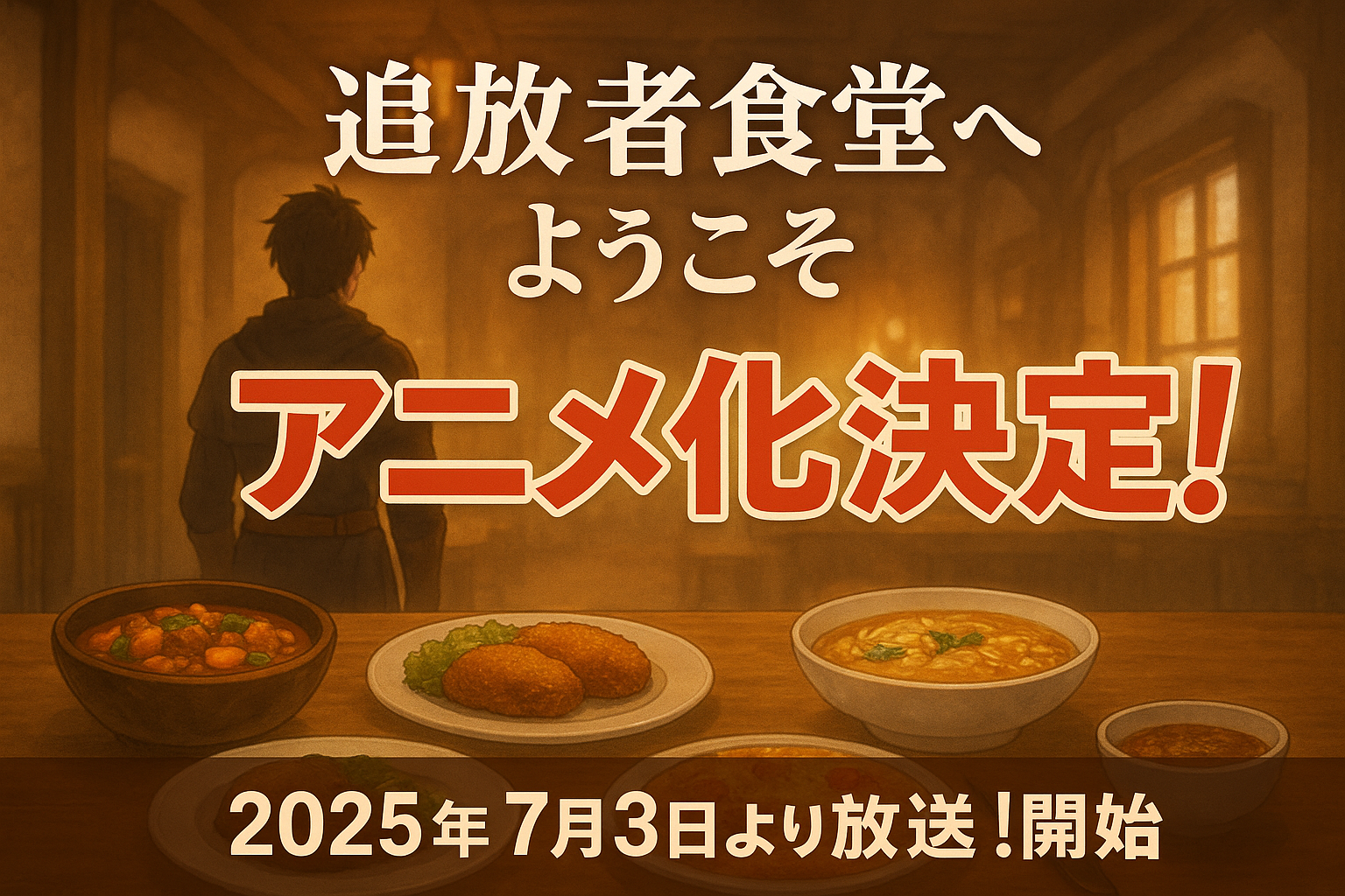 追放者食堂へようこそ アニメ化決定！放送日と声優キャスト情報まとめ
