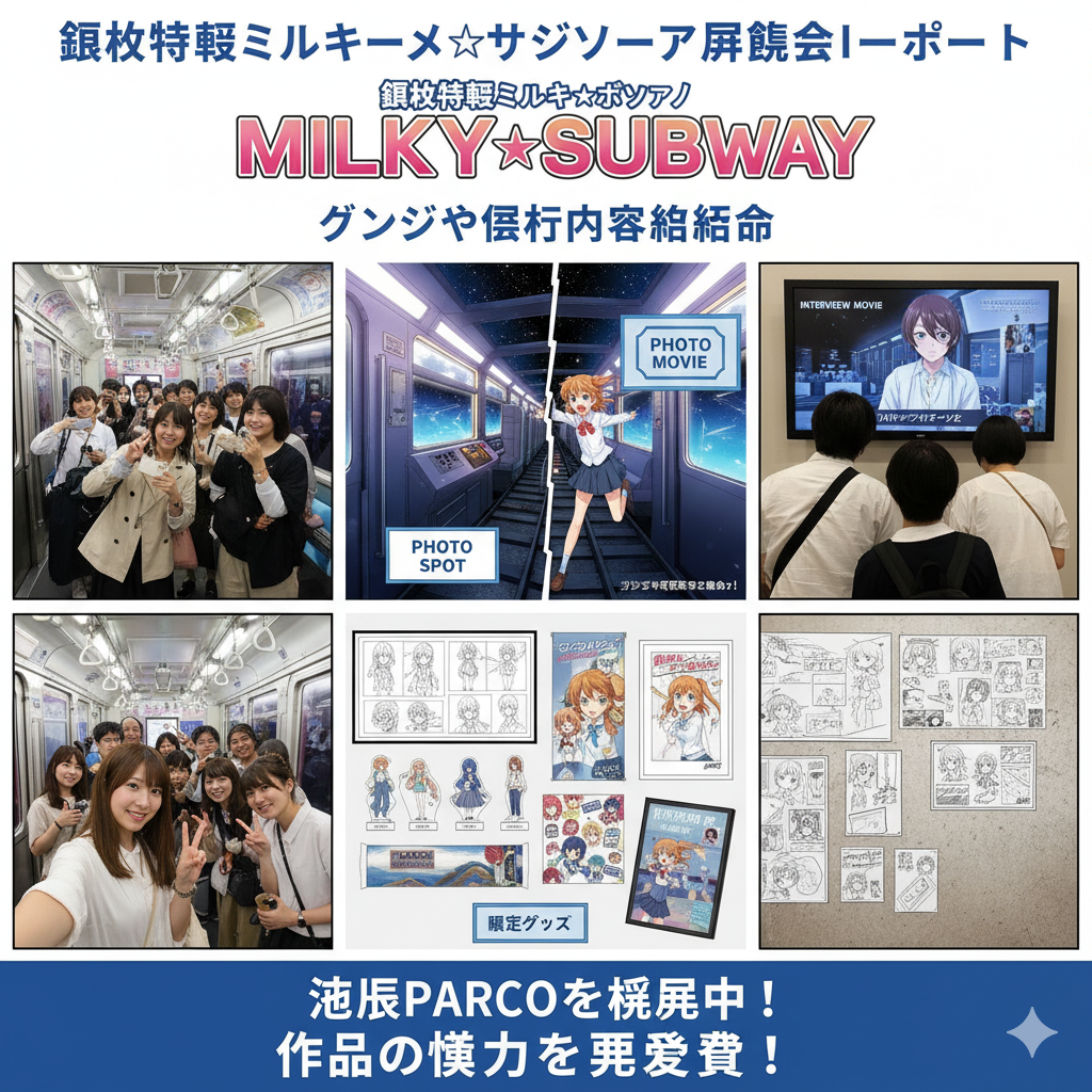 銀河特急ミルキー☆サブウェイ展覧会レポート｜グッズや展示内容を紹介