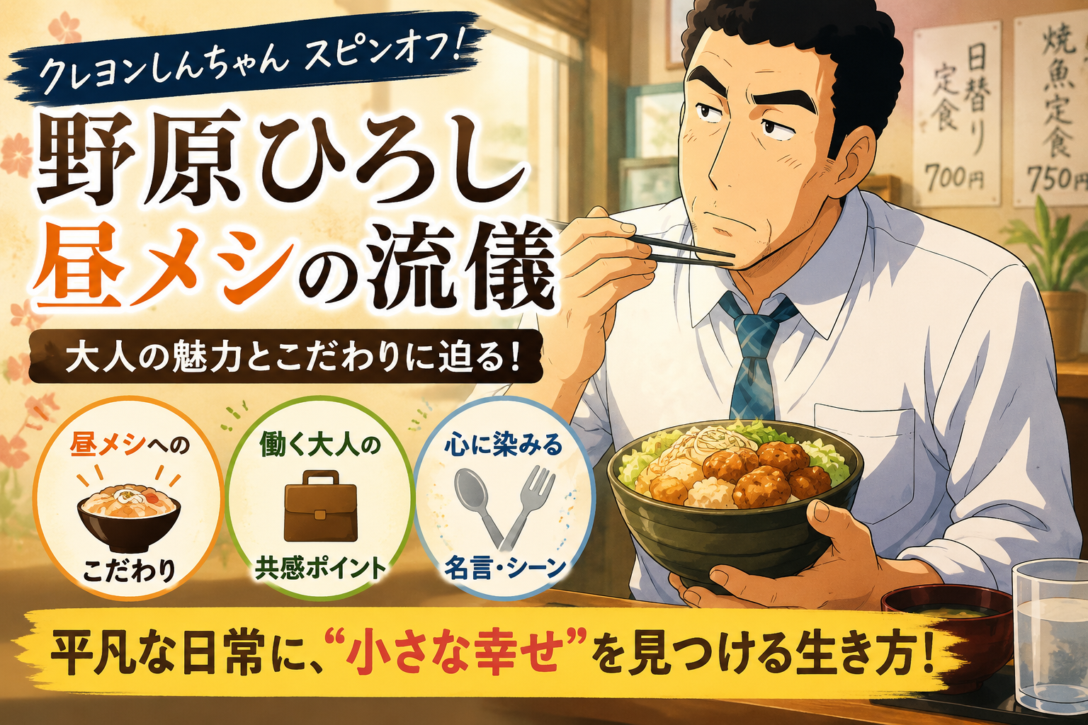 『野原ひろし 昼メシの流儀』感想まとめ｜アニメファンが語る“ヒロシの魅力”