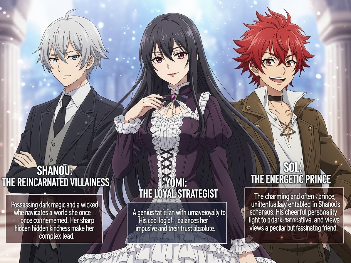 アニメ『転生悪女の黒歴史』キャラ紹介｜シャノウ・ヨミ・ソルの魅力と関係性を徹底解説！