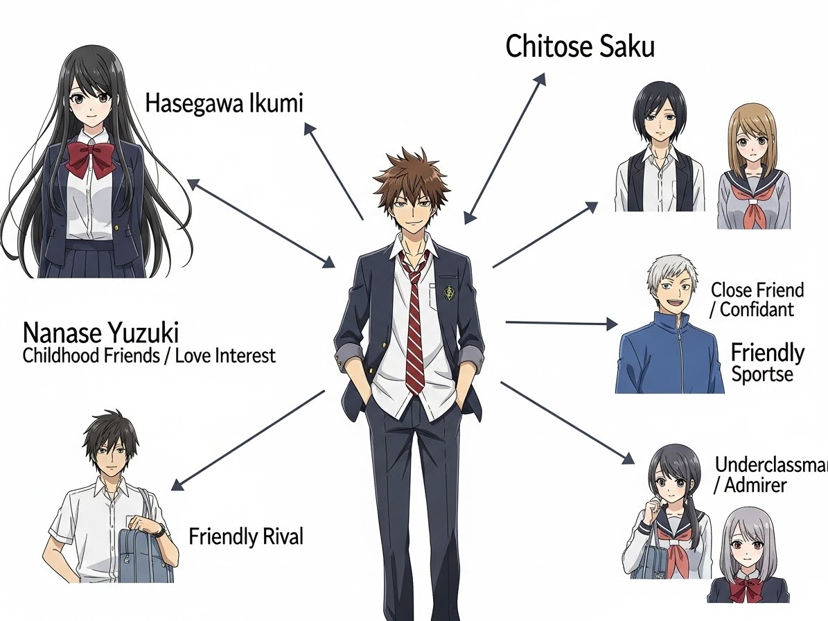 『千歳くんはラムネ瓶のなか』キャラ相関図まとめ【七瀬悠月役は長谷川育美】