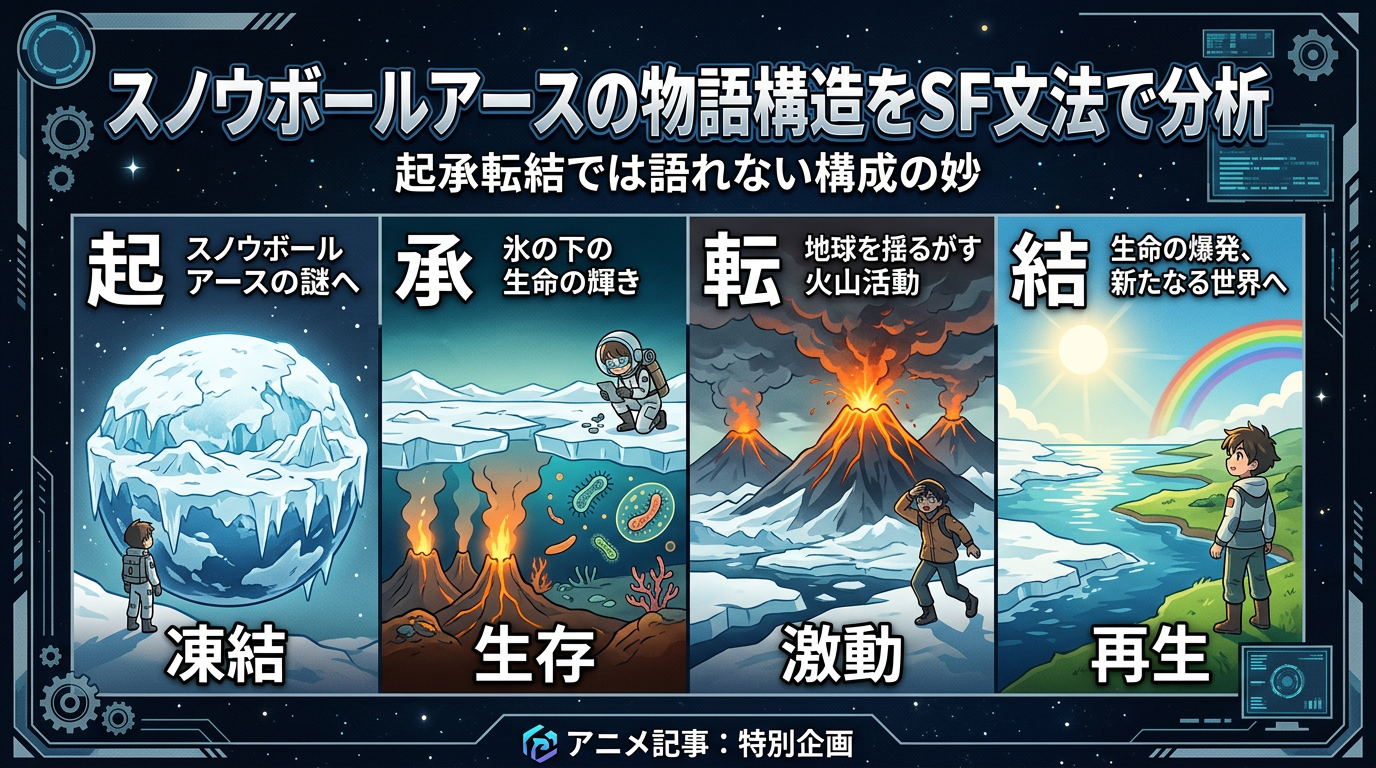 スノウボールアースの物語構造をSF文法で分析｜起承転結では語れない構成の妙