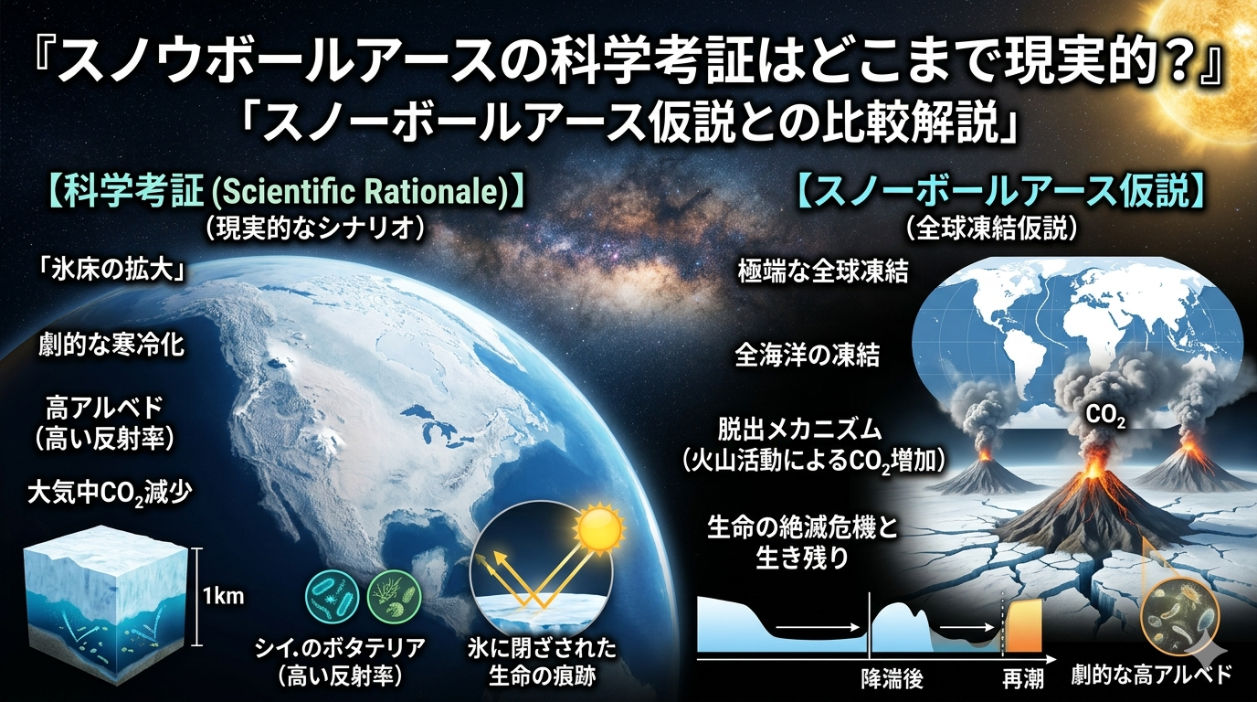 スノウボールアースの科学考証はどこまで現実的？スノーボールアース仮説との比較解説