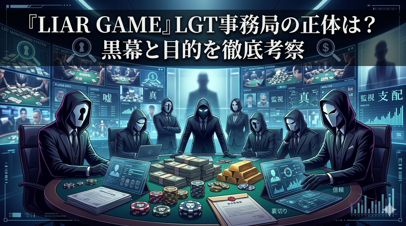 『LIAR GAME』LGT事務局の正体は？黒幕と目的を徹底考察