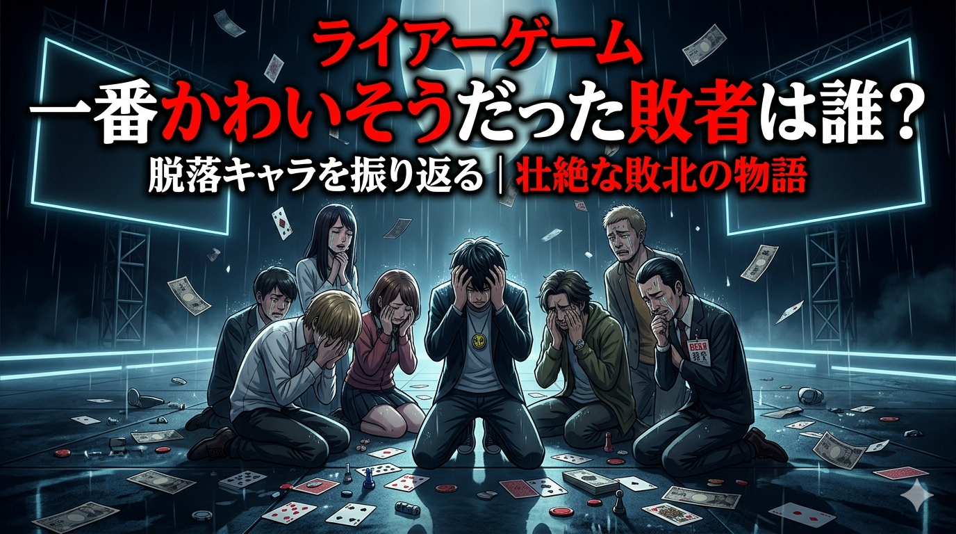『LIAR GAME』で一番かわいそうだった敗者は誰？脱落キャラを振り返る