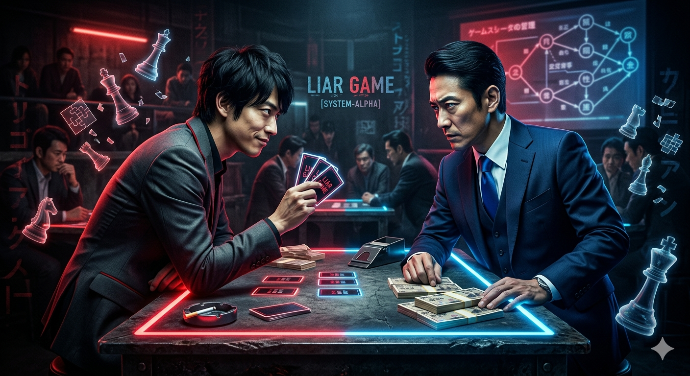 『LIAR GAME』はデスゲームの原点？カイジ・イカゲームとの違いを考察